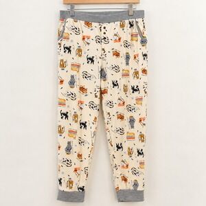 Cuddl Duds Cottagecore Cat Print Pajama Lounge Pants Women XL Cat Mom Cozycore